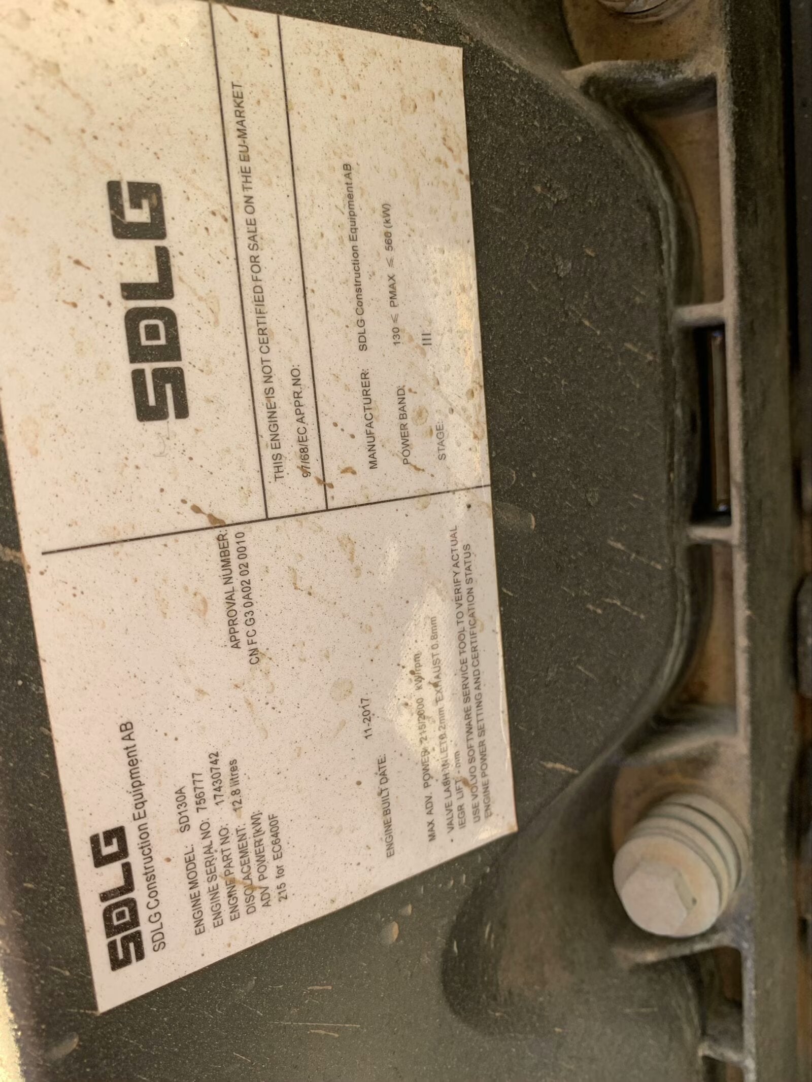 SDLG 400 excavator